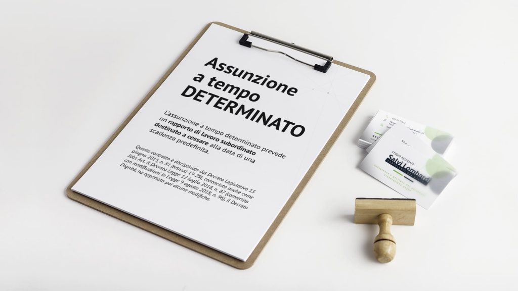 assunzione a tempo determinato